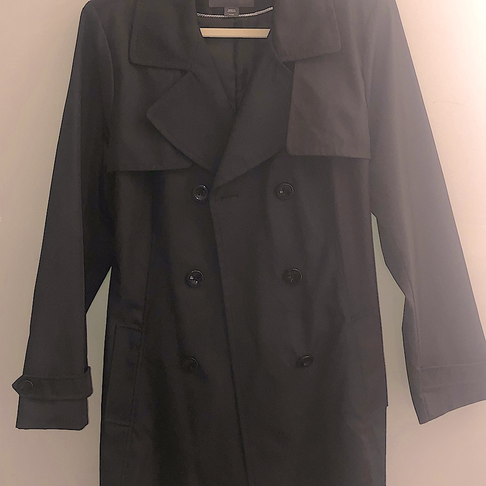 Black Belted Trench Coat